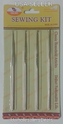 KING BIRD 4 Crochet Hooks Needles Steel 1 mm 1.5 mm 2.5 mm and 3 mm All in a Pack - NEW