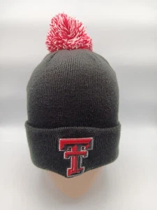 Tennessee Titans Cuffed Winter Beanie Hat Black Red And White Pom Pom Colorado  - Picture 1 of 10