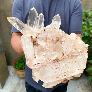 4.5LB Clear white quartz crystal cluster Mineral specimen from madagat, healing - Picture 1 of 13