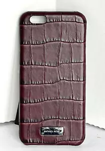 Michael Kors iPhone 6 Leder Case Ochsenblut Rot Kroko Print Schutz Verpackt - Bild 1 von 6