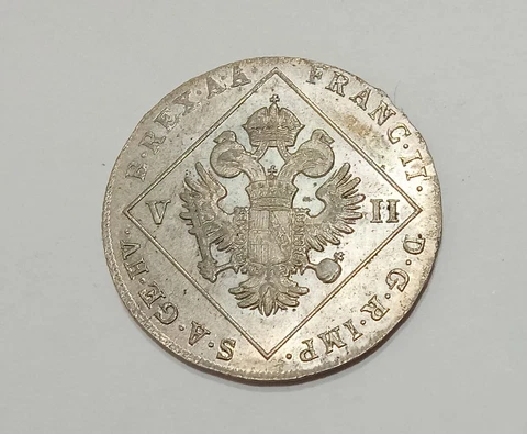 Austria Franz ll - 7 Kreuzer 1802a  Billo -Silver KM#2129 - Almost UNC Cover