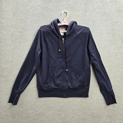 Juicy Couture Women Hoodie M Blue Polyamide Cotton Elastane Silk Juicy Logo - Image 1 of 4