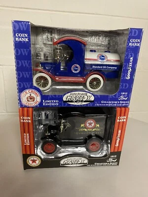 Pair of Gearbox Texaco & Standard Oil 1912 Ford Coin Banks-1/24-diecast - Image 1 of 4