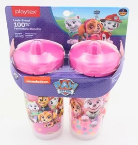 2 Pack PAW PATROL Playtex SIPSTERS, 100% Spill-Proof, BPA-Free, Sippy Cup - Picture 1 of 3