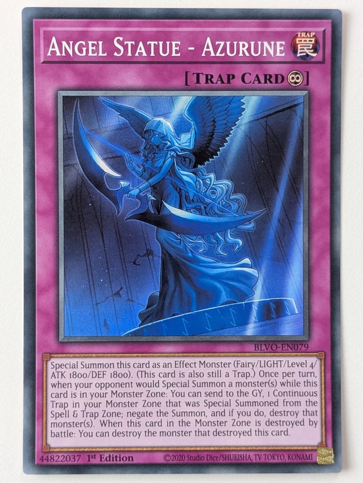 Engelsstatue - Azurune BLVO-EN079 Super Rare EN NM YUGIOH - Bild 1 von 1