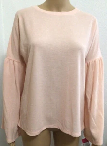 Sz M Sleepwear Top Xhilaration Womans Waffle Sleepwear Top Just Peachy Sz Medium - Picture 1 of 12