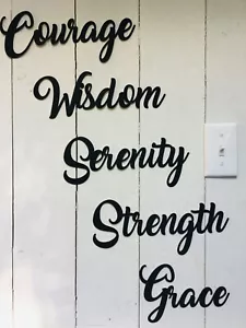 Courage Wisdom Strength Serenity Grace - NO una calcomanía - Imagen 1 de 10