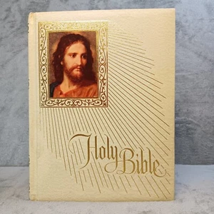 Holy Bible Fireside Family Edition NAB Catholic White Cover 1974-1975 1250+ Page - Bild 1 von 19