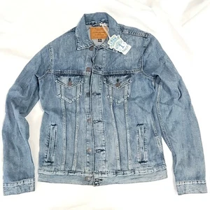 NEW LUCKY BRAND COTTON STRETCH TENCEL DENIM TRUCKER JACKET S SMALL - Bild 1 von 3