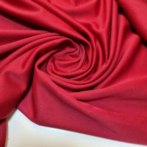 Plain Red Stretch Nylon Material Spandex Dress Craft Lining DTY Fabric 58" Meter - Picture 1 of 3