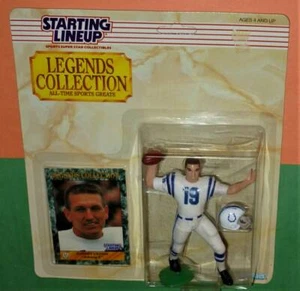 Johnny Unitas Indianapolis Baltimore Colts Legends 1989 alineación inicial - Imagen 1 de 3