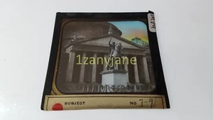 Foto diapositiva linterna mágica de vidrio MZU 7-9 ESTATUA HOMBRE A CABALLO DOMD FRANCISCO - Imagen 1 de 3