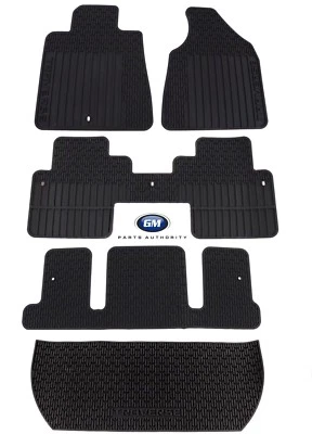 Juego completo de alfombrillas Chevrolet Traverse Premium 2009-2017 para todo tipo de clima ébano  Foto 1 de 4