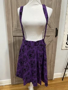 Hot Topic Disney Maleficent Suspender Skirt Sz 1 - Picture 1 of 5