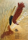 Original Barcelona ‘92 Olympic Games Olympics sport art athlete Spainish poster