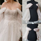 Long Wedding Fingerless Sleeves Puff Wedding Sleeves Personalized Embroidered