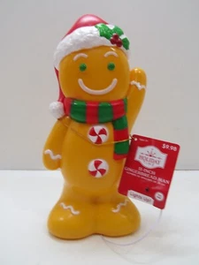 11" Holiday Time Ginger Bread Man Blow Mold Christmas 3AA Battery (I1F520C) - Picture 1 of 5