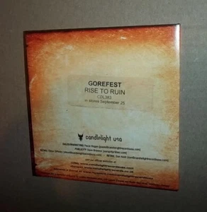 Gorefest Rise To Ruin promo cd Candlelight Records 2007 - Picture 1 of 2