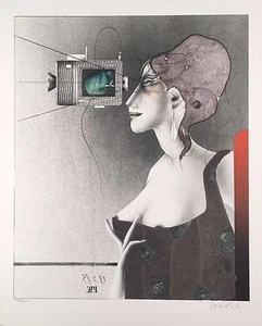 Paul Wunderlich, Ltd. Ed. Litografia originale, firmata a mano, "Paolo ben colpito" - Foto 1 di 1