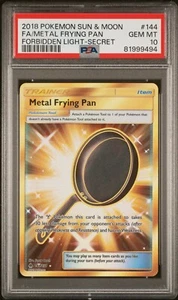 2018 Pokémon Forbidden Light Metal Frying Pan #144 PSA 10 - Picture 1 of 2