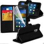 Quality Carbon Executive Leather Flip Wallet Stand Phone Case Cover Protection