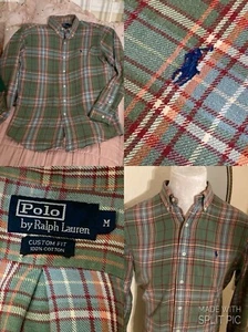 Vintage Polo Ralph Lauren Plaid Flannel Cotton Western Lumberjack 46” Shirt - Picture 1 of 24