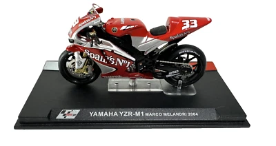 MODELLINO MOTO DIECAST  YAMAHA YZR-M1 MARCO MELANDRI 2004 1/24 - Immagine 1 di 4