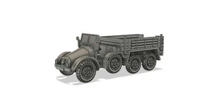 CAMIÓN DE SEIS RUEDAS 6X4 ALEMÁN KRUPP-PROTZE SDKRZ 70 ESCALA 1-87A ESCALA 3D impreso en 3D segunda guerra mundial - Imagen 1 de 2