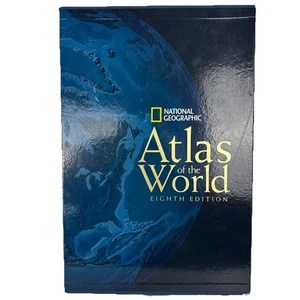 National Geographic Atlas of the World, Eighth Edition - Hardcover - VERY GOOD - Picture 1 of 9