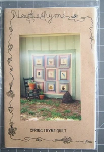 Spring Thyme Quilt Applique Quilt Pattern by Needle Thyme - Picture 1 of 3