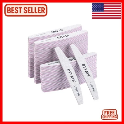 Luxe 100 piezas 100/180 limas de uñas de grano y tampones - tableros de esmeril de doble cara para... Foto 1 de 4