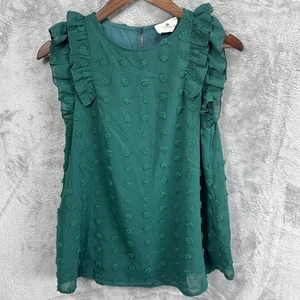 Boutique Mujer Superposición Transparente Punto Suizo Manga Flutter Hada Top S Coqueta Boho - Imagen 1 de 10