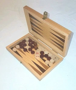 Backgammon, Holzspiel, Reisespiel, Strandspiel - Bild 1 von 4
