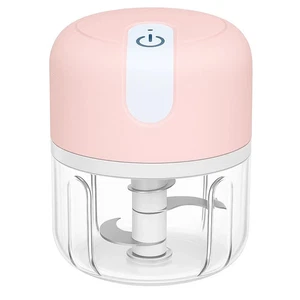 Mini Food Chopper Electric Processor Blender Glass Mixer Garlic Spices Grinder - Picture 1 of 10
