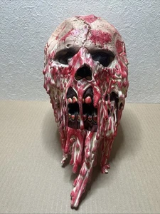 Gruselige Halloween Tropfen Blut Totenkopf Kopf Maske Cosplay Horror Party Theater Maske - Bild 1 von 20