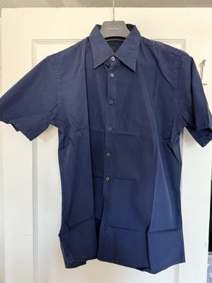 Camisa Prada S/S Azul 44/17.5 Foto 1 de 4