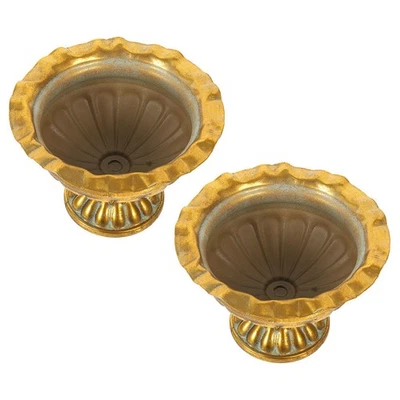  2pcs Urne Blumentöpfe Urne Pflanzer Innen im Freien Gartensäule Blumenpot - Bild 1 von 4