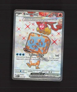 Eiscue ex 210/197 Obsidian Flames Full Art Ultra Rare Holo Pokemon Card LP+ - Picture 1 of 10