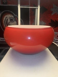 MCM Empoli Italian Cased Red Art Glass Bowl - Picture 1 of 8