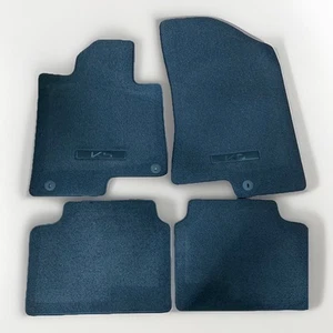 Kia Carpeted Floor Mats K5 L3F14 AC000 New OEM Black 2021-2025 Hook Style - Picture 1 of 17