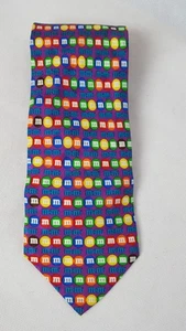 Planet Mars Seidenkrawatte M&Ms klassisch bunt Designer Krawatte - Bild 1 von 7