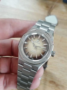 Nivada Grenchen 37mm F77 Watch Smoked Brown Dial - Picture 1 of 24