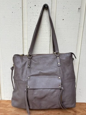 Kooba Everett Taupe Leather Tote Bag Large - Image 1 of 4
