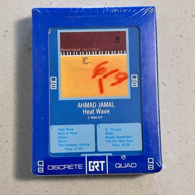 SEALED Quad AHMAD JAMAL "Heat Wave" 8-Track Tape Cartridge QUADRAPHONIC Jazz - Image 1 of 4
