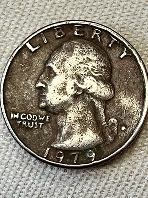 1979 Qtr “IN COD” BLACK BEAUTY ERROR, MM “D” filled in, “A” on Reverse filled in - Image 1 of 4