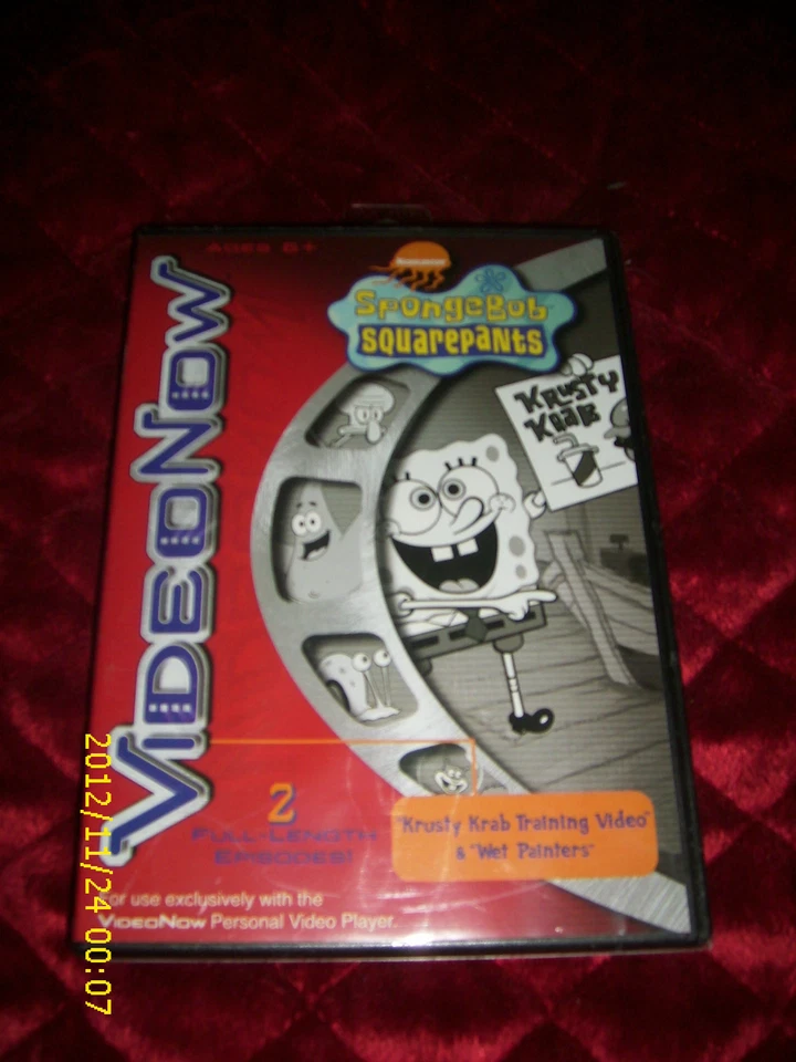 VIDEONOW BOB ESPONJA PANTALONES CUADRADOS 2 EPISODIOS KRUSTY KRAB ENTRENAMIENTO VIDEO PINTOR HÚMEDO Foto 1 de 1