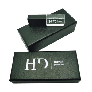 Custom Crystal USB 3.0 Memory Flash Pendrive Elegant box 128GB 64GB 32GB 16GB 8G - Picture 1 of 5