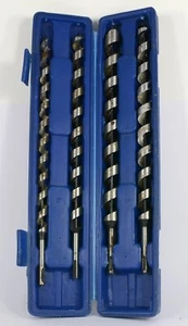4x 400 mm. PUNTE TRAPANO PER LEGNO 16 19 22 e 25 mm. BENEFICIO DELL'AFFILATURA USATO - Foto 1 di 4