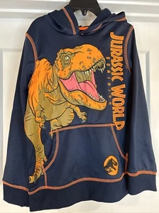 Jurassic World: Dominion T-Rex Fleece Active Graphic Hoodie SIZE 8 - Picture 1 of 6