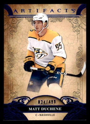 2020-21 Artifacts Blue Sapphire #82 Matt Duchene /499 (ref 228660) - Image 1 of 2